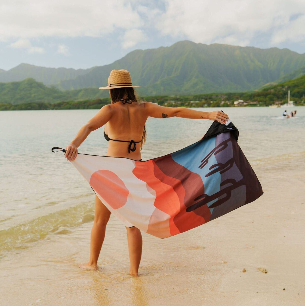 Adventure Towel Beach Size L with Pouch- Nature image 4