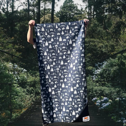 Adventure Towel Beach Size L with Pouch- Fire image 2