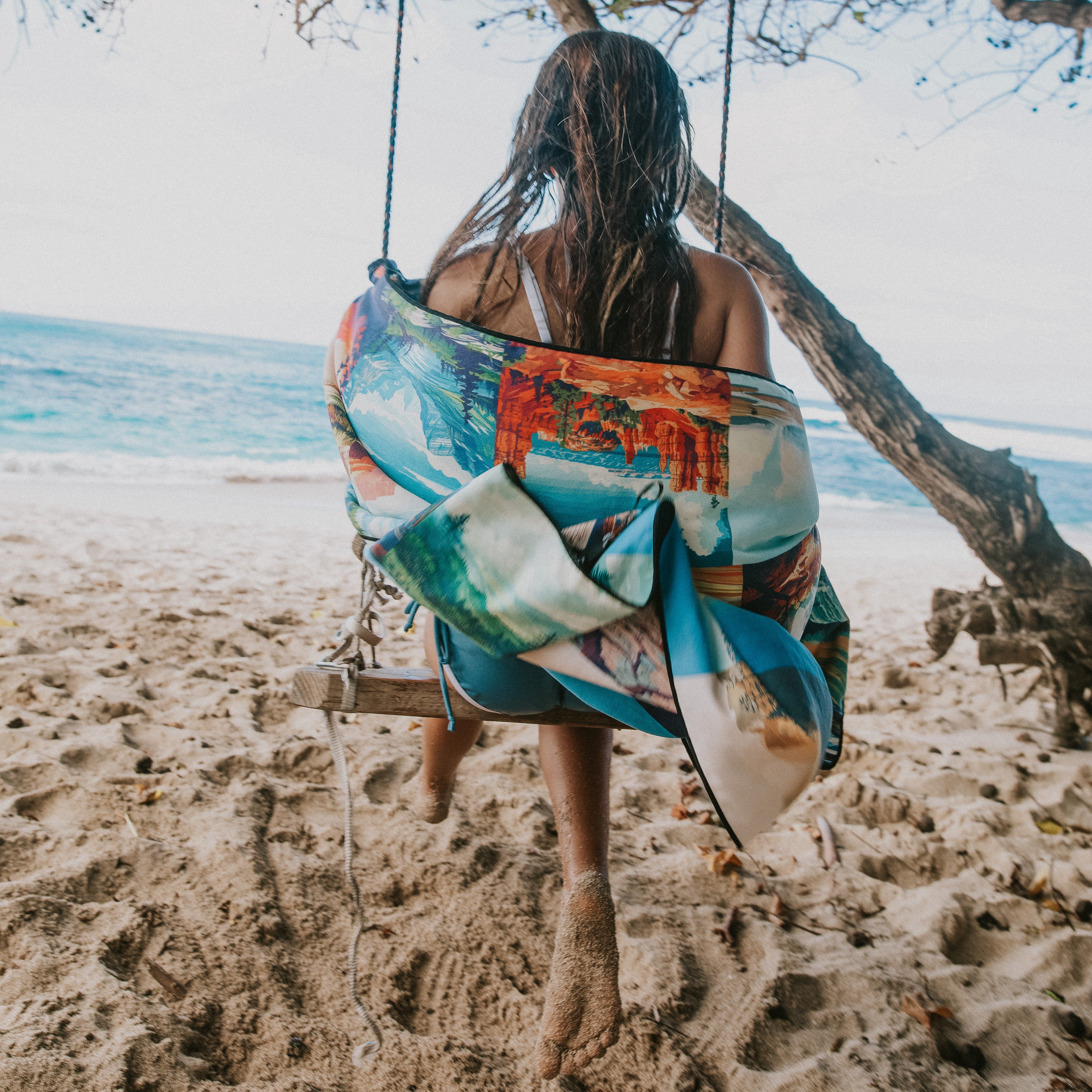 Adventure Towel Beach Size L with Pouch- Explore – DryFoxCo