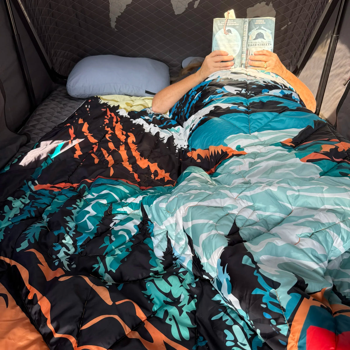 Reversible Packable Blanket + Poncho- Campout image 3