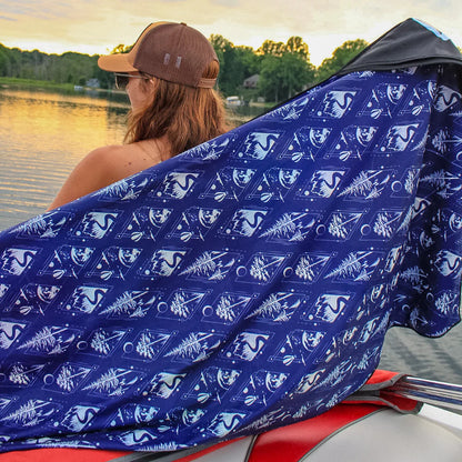 Adventure Towel Beach Size L with Pouch- Wind image 6