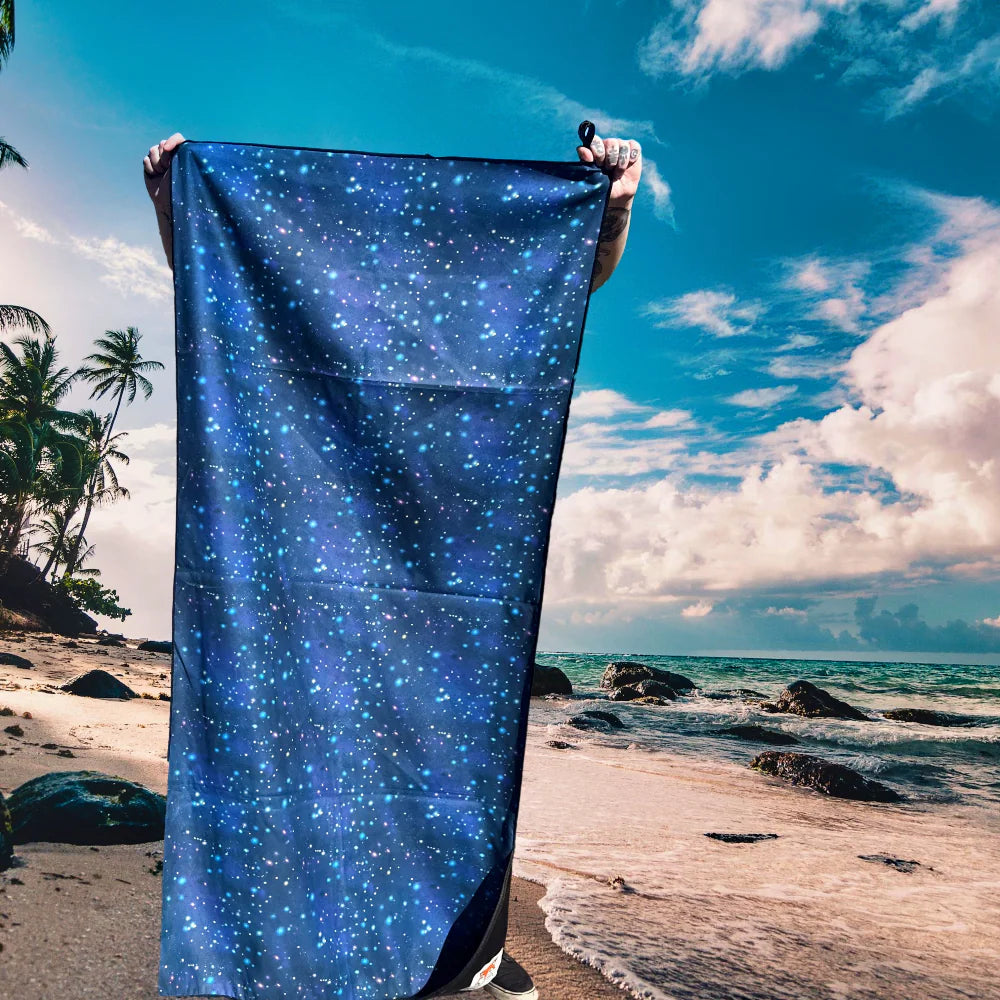 Adventure Towel Beach Size L with Pouch- Ocean image 2