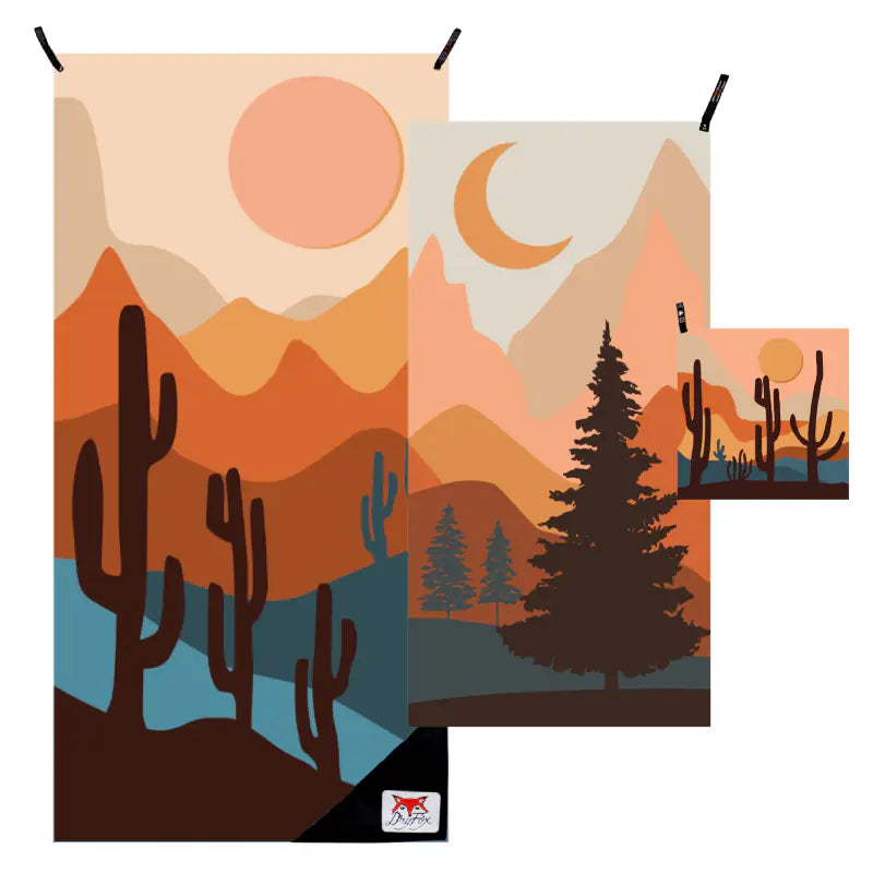 Adventure Towel Travel Set SML- Nature image 1