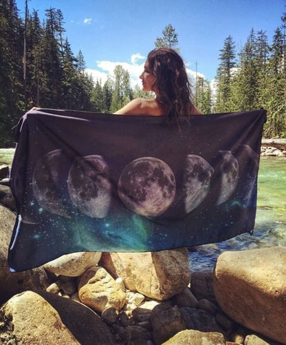 Adventure Towel Beach Size L with Pouch- Cosmic image 6