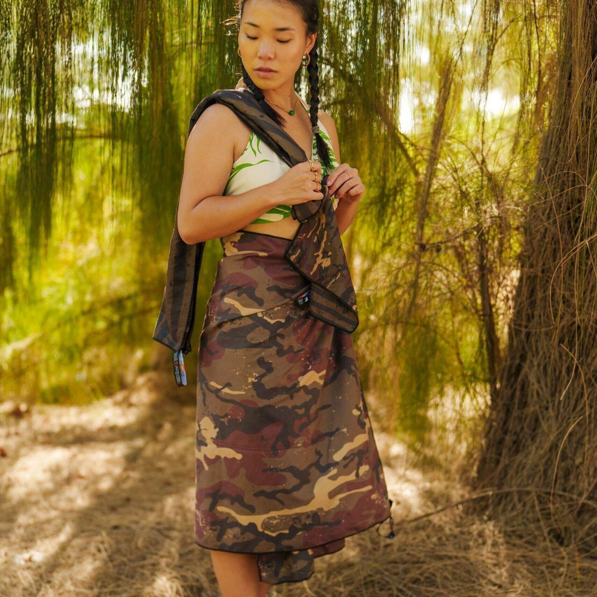 [LOW STOCK] Camo Towel Set SML image 3