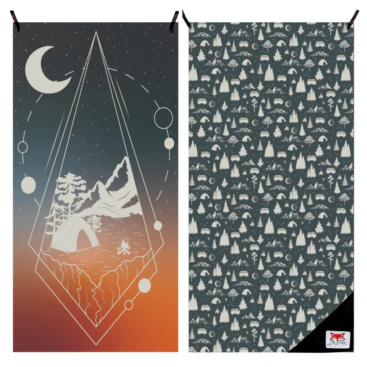 Adventure Towel Beach Size L with Pouch- Fire image 0