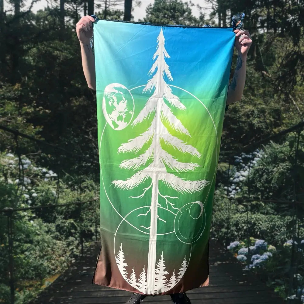 Adventure Towel Beach Size L with Pouch- Earth image 1