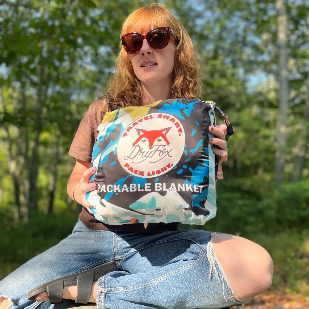 Reversible Packable Blanket + Poncho- Campout image 5
