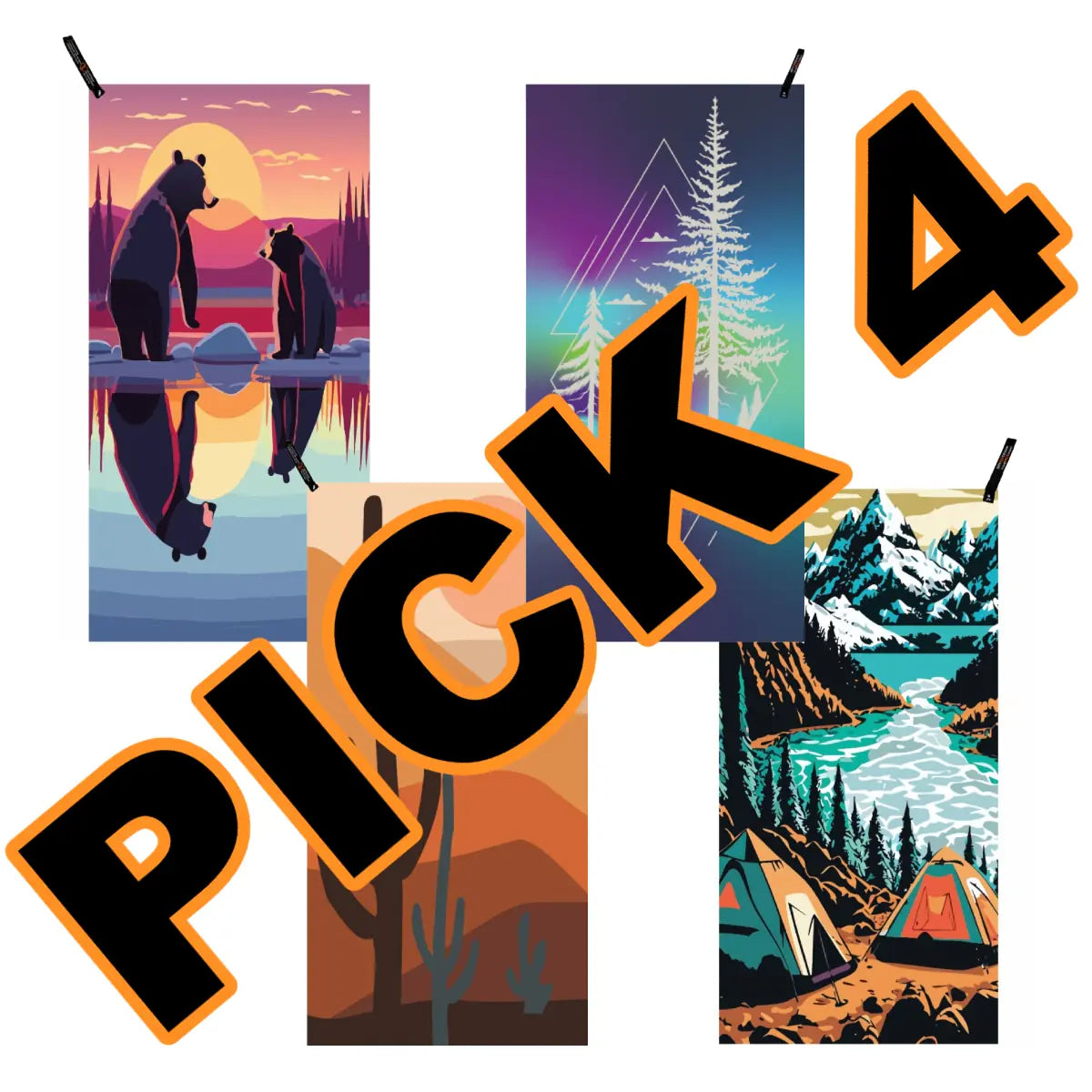 [BUY 3, GET 4TH FREE] Adventure Towel Bundle- Pack Size M