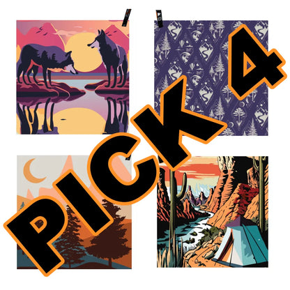[BUY 3, GET 4TH FREE] Adventure Towel Bundle- Washcloth S