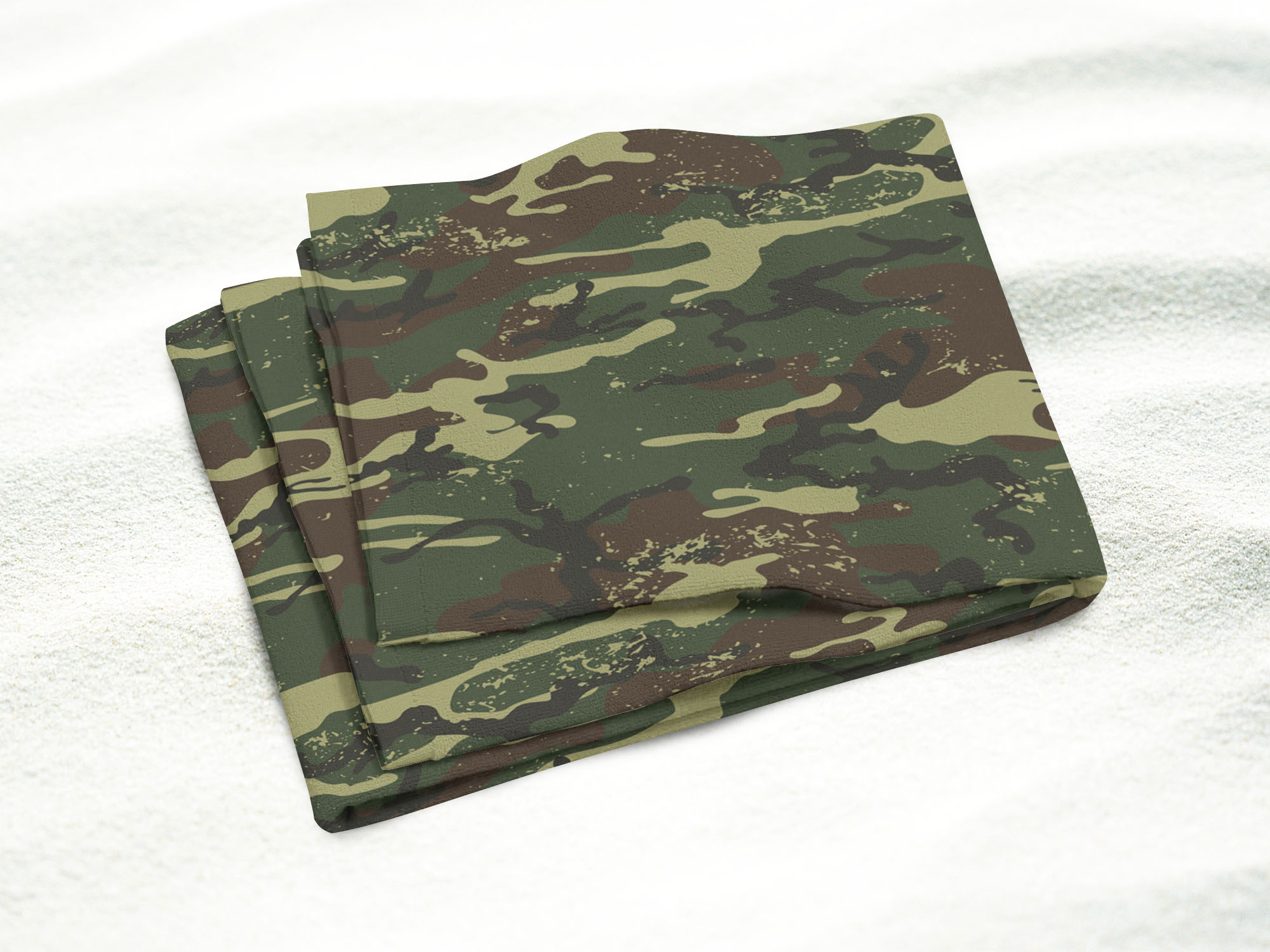 Camo- Quick Dry Microfiber Travel Towel with Pocket – DryFoxCo