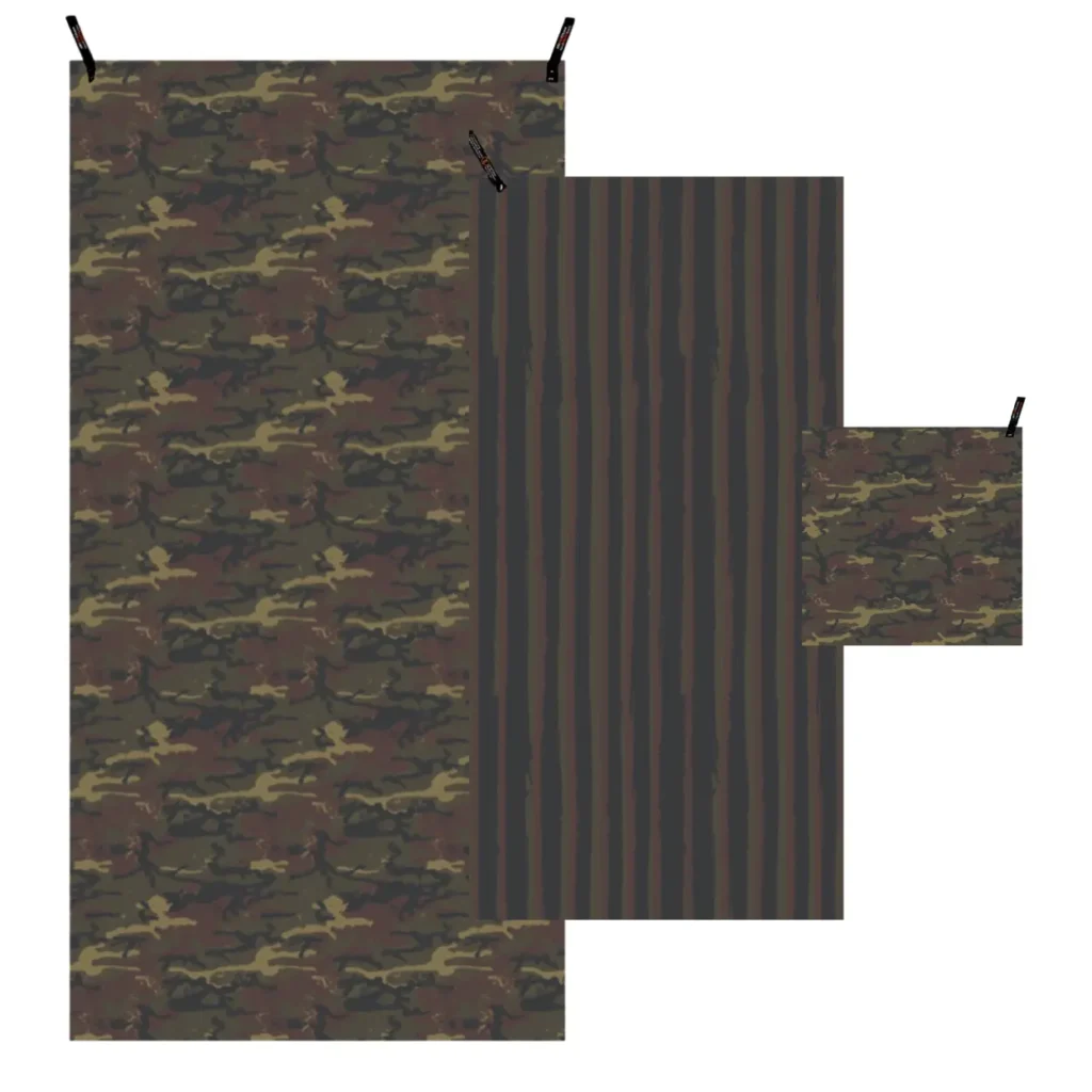 CAMO TOWEL SET QUICK DRY DRYFOX BEACH CAMP