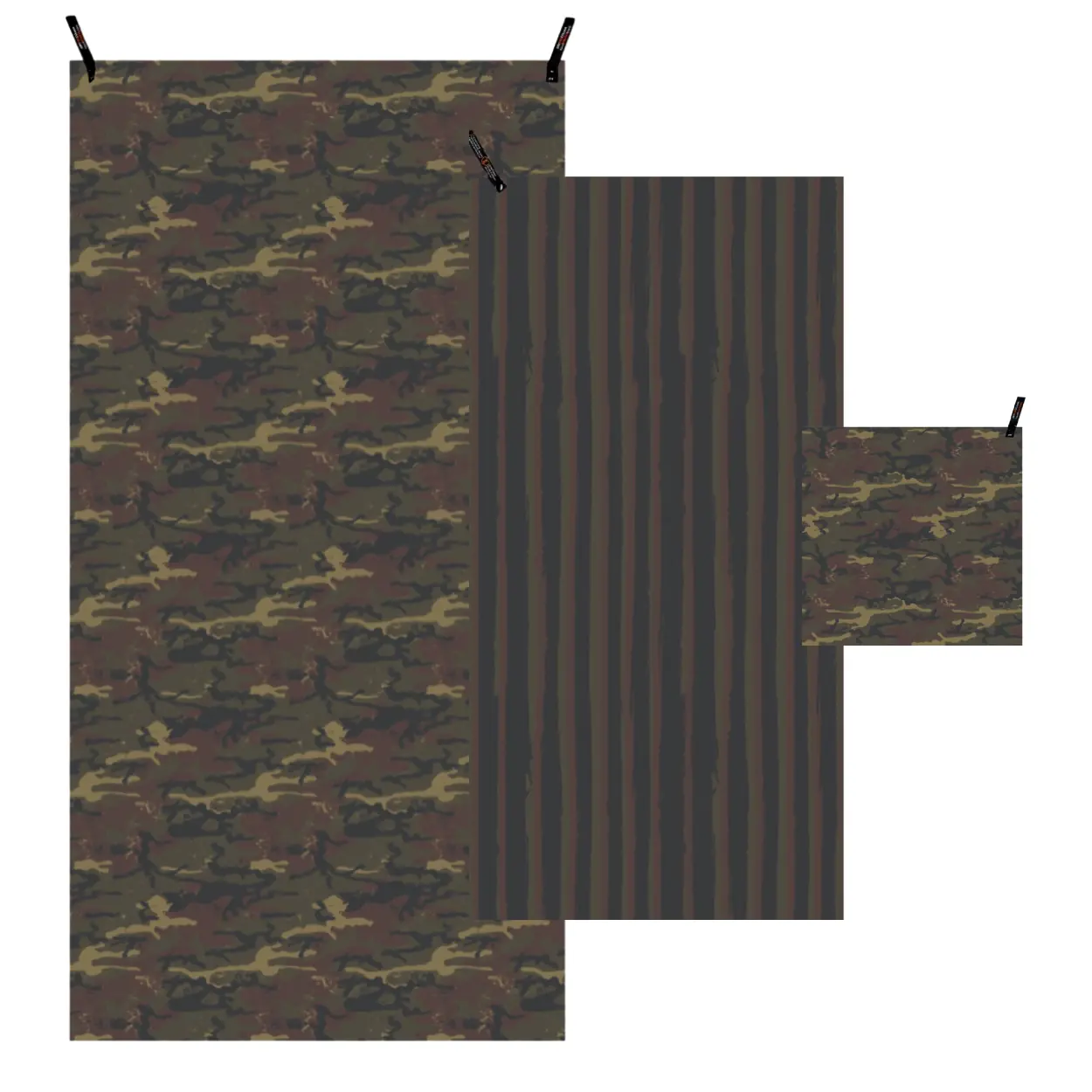 CAMO TOWEL SET QUICK DRY DRYFOX BEACH CAMP