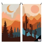 dryfoxco nature adventure towel l beach size travel towel lightweight compact quick-dry
