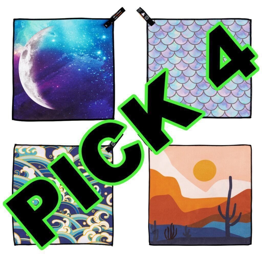 pick 4 washcloth graphic