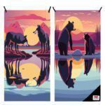 dryfoxco reflect adventure towel l beach travel towel lightweight compact quick-dry