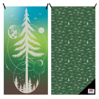 dryfoxco adventure towel earth pnw forest beach l