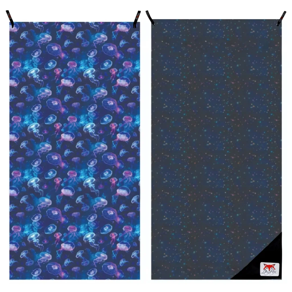 dryfoxco adventure towel ocean jellyfish sea beach l
