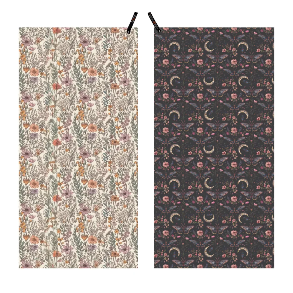dryfoxco adventure towel wild flower butterfly pack m