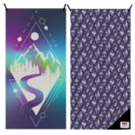 dryfoxco adventure towel wind northern nights mountains trees forest beach l