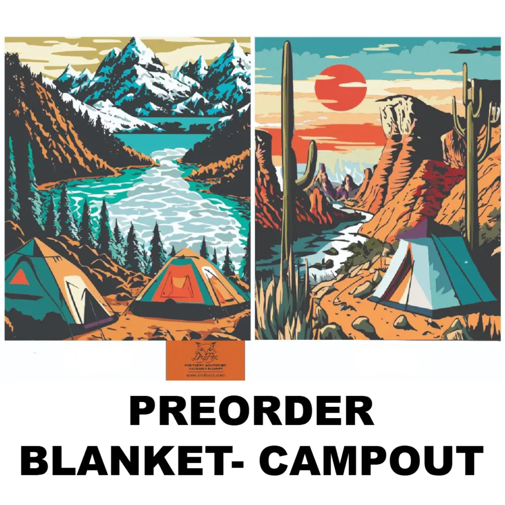 campout blanket poncho campout