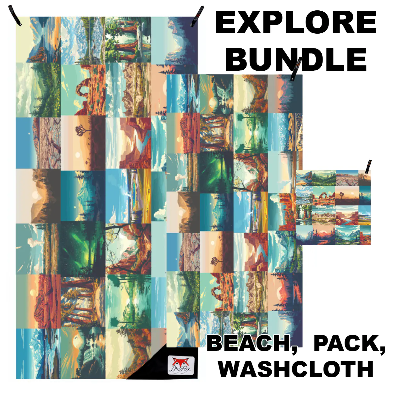 EXPLORE BUNDLE ADVENTURE TOWEL TRAVEL